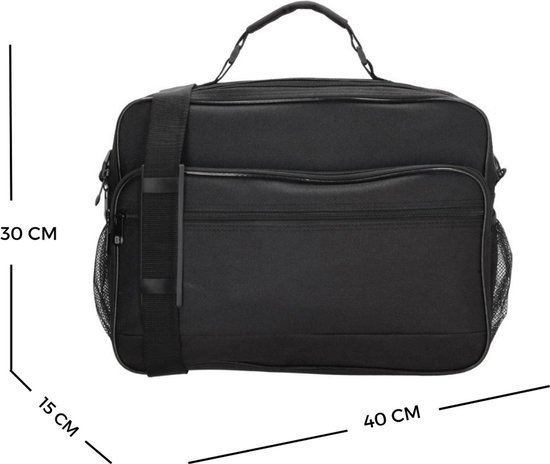 40x30x15 Handbagage Tas tot Maximaal 40x30x20 - Underseater Geschikt voor KLM / Transavia / Air France / Turkish Airlines / British Airways / Finnair / SAS / TAP