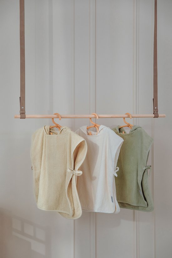 Meyco Baby Popcorn badponcho - soft sand - 1-3 jaar van Meyco — afbeelding 4
