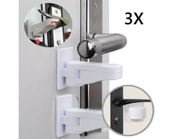 3X Deurklink Beveiliging Voor Kinderen I Deurklink Vergrendeling I Veiligheidsslot Kind I Kinderslot Deur I Deurklink Beveiliging Baby