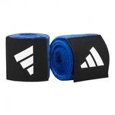 Bandage de boxe en crêpe adidas Blauw – 255 cm Bandage de boxe – Avec Fermetures velcro et passant pour le pouce – Absorbe la transpiration – 4 couleurs