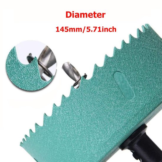 Kroon 152mm, LAIWEI Heavy Duty schachtboor voor het boren van hout