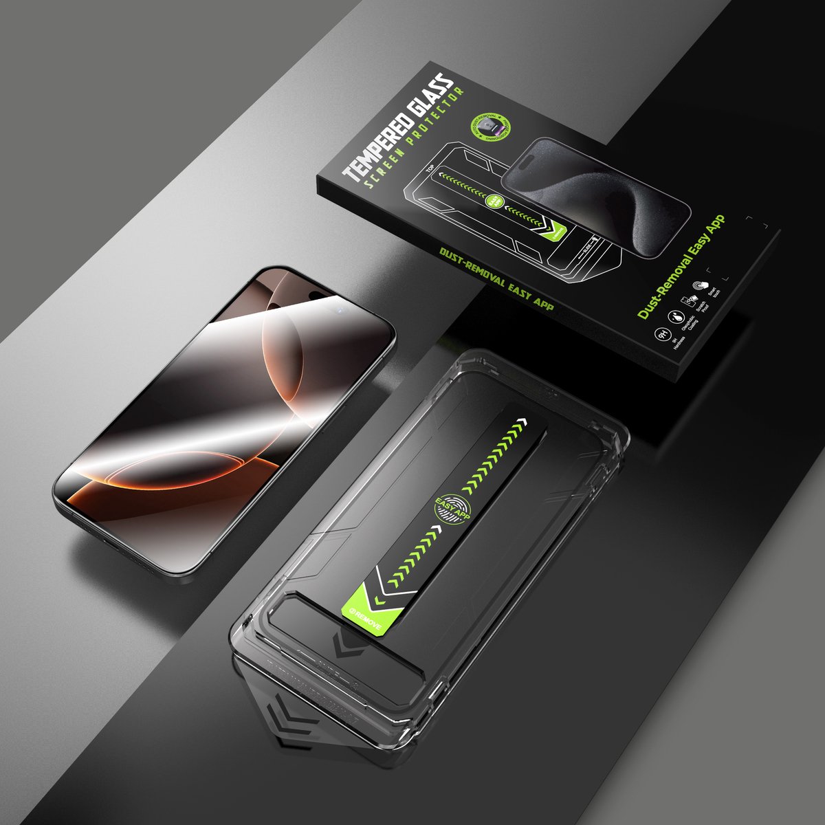 Screenprotector iPhone 14 Pro – 0.33mm Gehard Glas – Anti-Kras – Makkelijk Installatie - Stofdicht