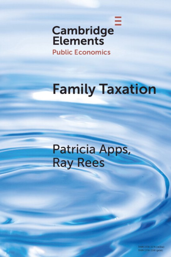 Elements in Public Economics- Family Taxation - cover