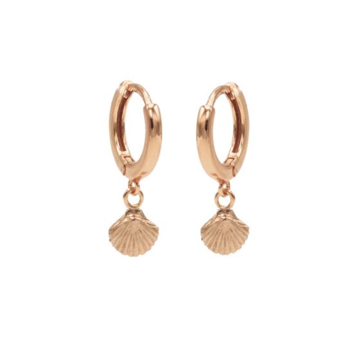 Karma hinged hoops symbool shell rosé gold M2262HIN