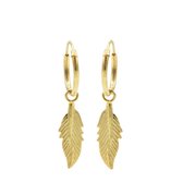 Karma symbols oorbel M2532 feather II goud