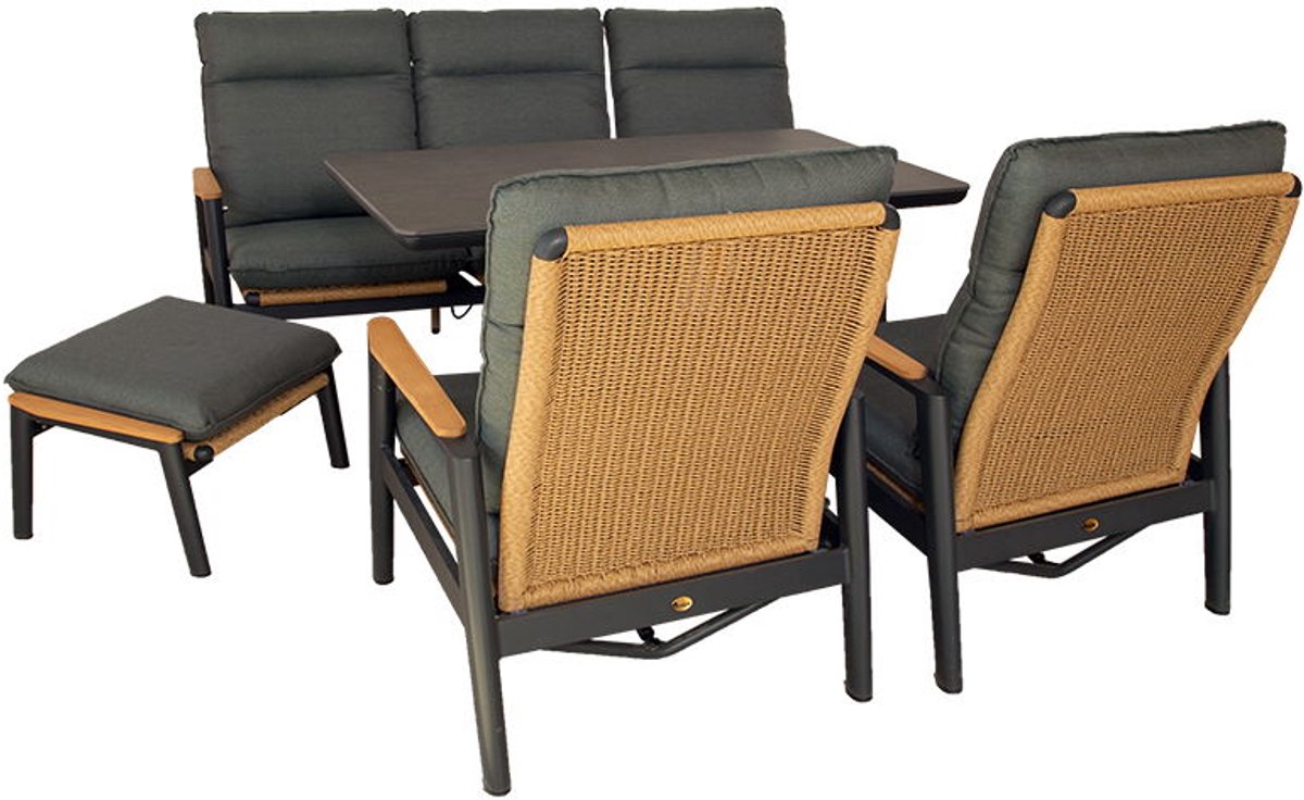 Louviers lounge set midnight grey Oosterik Home