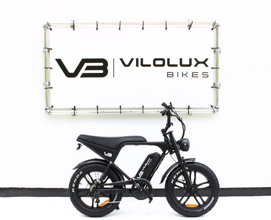 Vilolux® Fatbike electrisch - Fatbike V8 - Fatbike V8 PRO - 2025 Model - Legaal - Rijklaar - Niet opvoerbare fatbikes - 2 Jaar garantie - Telefoontasje - Hydraulische remmen - Alarm - Full Colour Display - Zwart van Merkloos — afbeelding 3