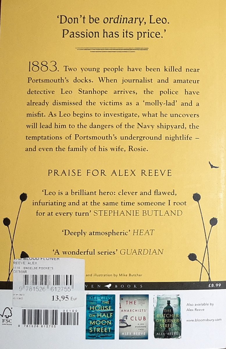 A Leo Stanhope Case-The Blood Flower - back cover