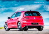 Blanco Achterbumperskirt Volkswagen Golf VII 3/5-deurs Facelift 2017- 'GTi-Look' (PP)