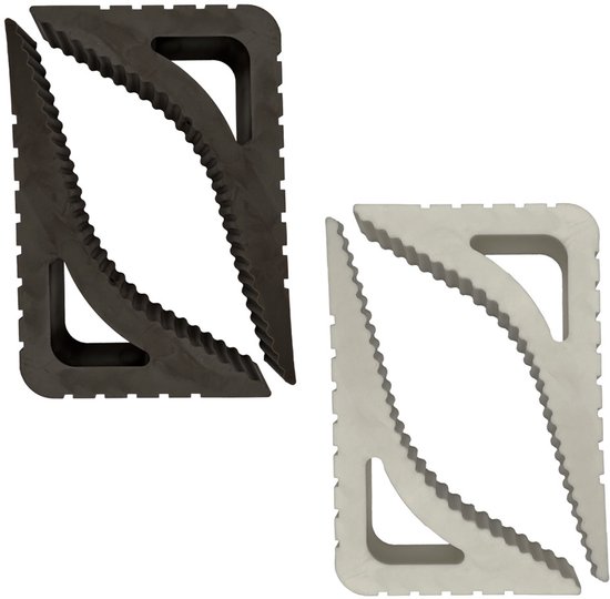 Deur- en raamstopper STOPPER - set van 2 stuks bruin