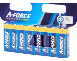 16x AAA Batterijen | HIGH POWER |A-Force batterijen AAA | Nood Pakket |Voordeel Verpakking | Alkaline batterijen - 1,5V, LR03 - 16 stuks