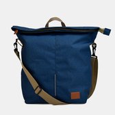 Koel Fietstas Blauw - RPET Duurzaam - Boodschappentas voor op Fiets - Koeltas - Schouderband - Enkele Fietstas / Shopper