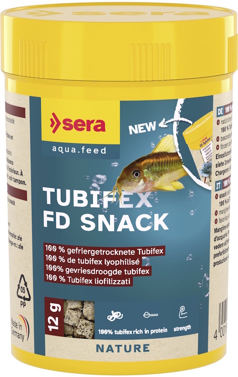 Sera FD Tubifex - Inhoud: 100 milliliter