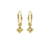 Karma Symbols oorbel Open Plus Goud M2538