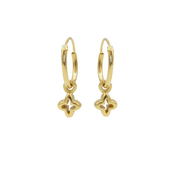 Karma Symbols oorbel Open Plus Goud M2538