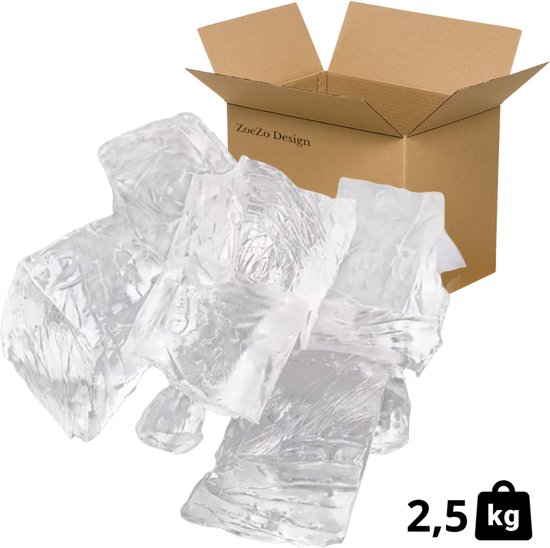 ZoeZo Design - Gel Was - 2,5 KG - Gel Wax - Doorzichtige was - Zelf kaarsen maken - Kaarsenwas - Gelei - Kristal Kaarsen - Candle Making - Waxmelts - Makkelijk in Gebruik
