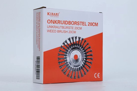 Kibani Universele onkruidborstel - 20CM - max. toerental 10.000 p/m - onkruid verwijderen - onkruidverwijderaar - tuingereedschap - onkruidborstel bosmaaier - opzetstuk van Merkloos	 — afbeelding 3