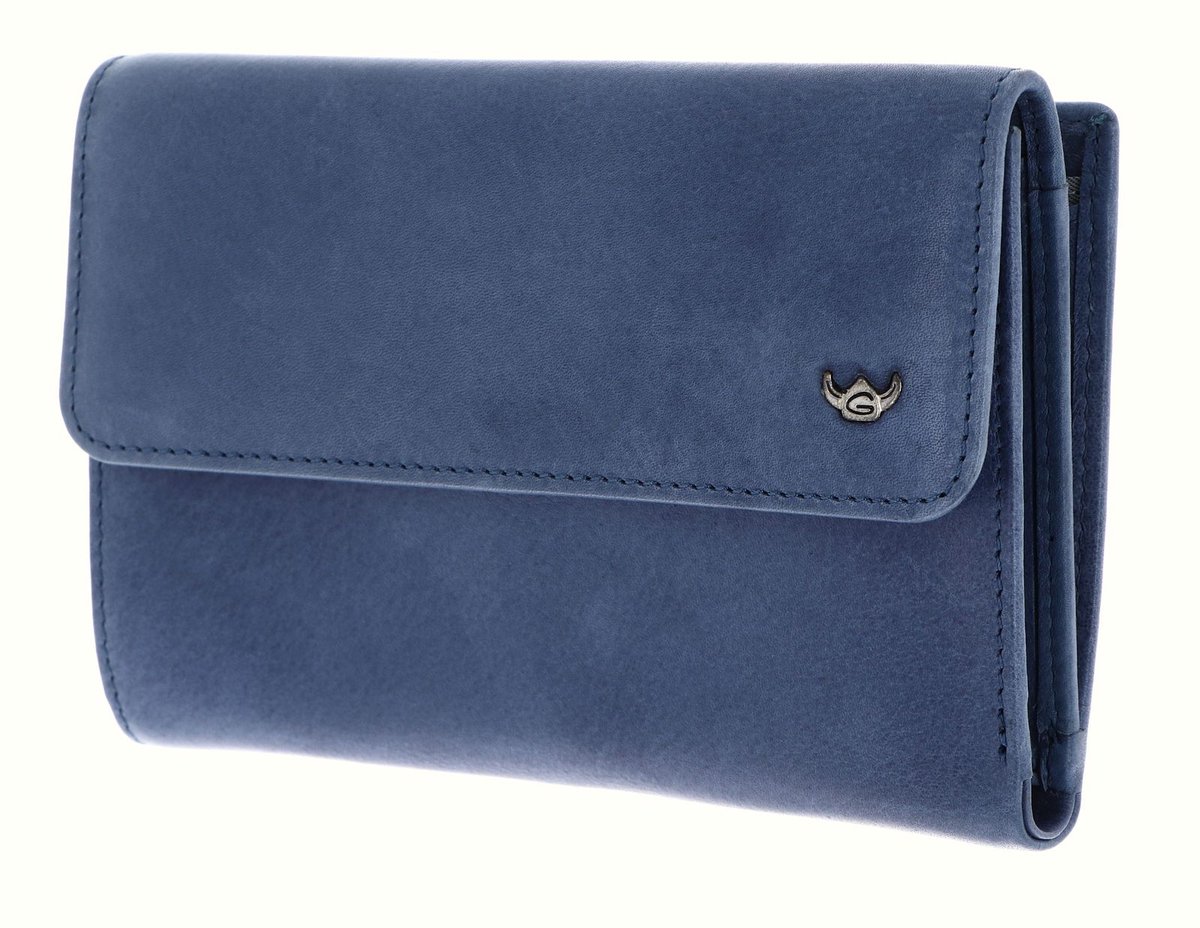 Golden Head Garda Portafoglio Da Donna In Pelle - Grigio Scuro, 9 Slot Carte, Spazio Monete Con Cerniera