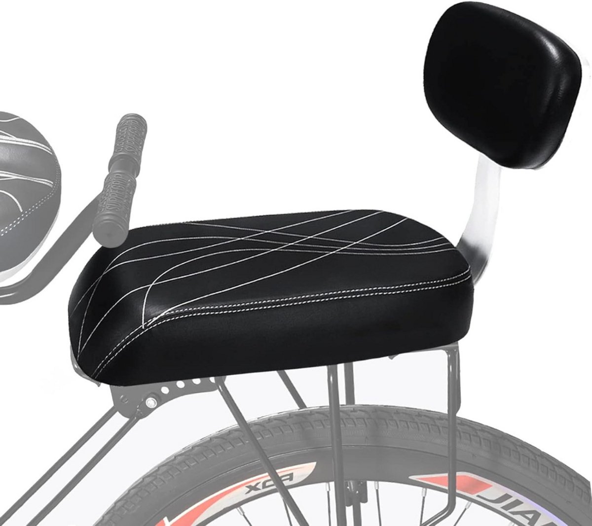 Lexium Bagagedrager Kussen - Fietskussen achter - Bagagedragerkussen - Bagagedrager Zitje