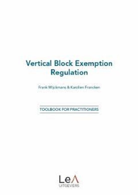 Vertical Block Exemption Regulation - cover