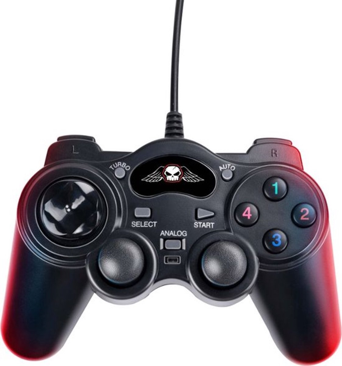 No Fear Gaming Controller - USB A - 1,5 M kabel - Plug & Play - Controller instelbaar - Zwart
