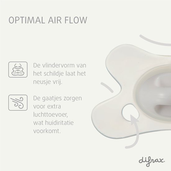 Difrax - Natural Fopspeen - 0 tot 6 Maanden - Blauw/Groen/Roze/Oranje van Difrax — afbeelding 3