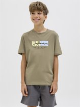 JACK&JONES - JORFREDERIKSBERG BOXSCRIPT TEE SS SN JNR - Garçons - T-shirts