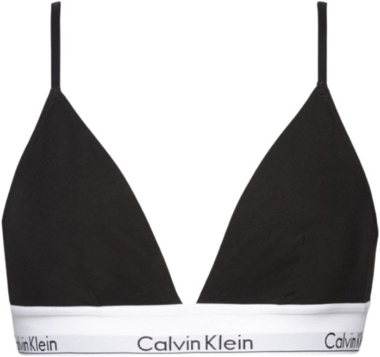 Calvin Klein Triangel Dames Bralette - Zwart - Maat L