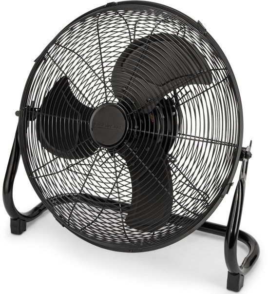 Vloerventilator 40 cm ProfiCare PC-VL 3065 WM | Stille metalen windmachine met 3 snelheden en verstelbare kantelhoek zwart
