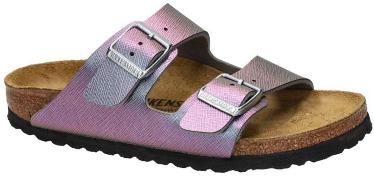 Birkenstock Arizona Slippers Birko Flor Streetwear Vrouwen Paars