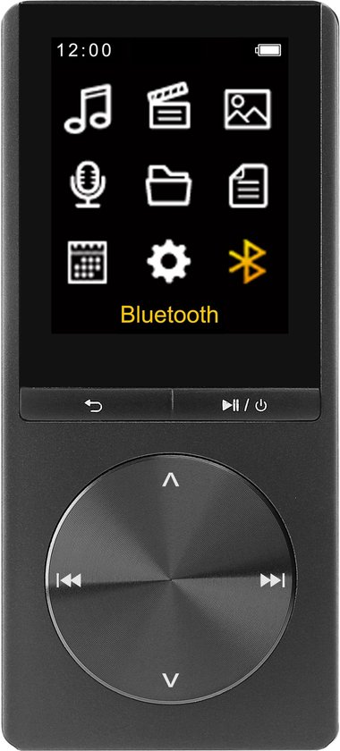 Difrnce MP4 Speler - Bluetooth - USB / Micro SD - Spraakrecorder - MP1820BT  - Zwart | bol.com