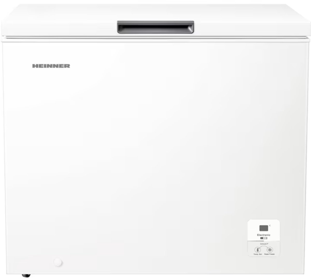 Heinner HCF-HS248EE++ Vrieskist – 248 L – Elektronische Bediening – LED-verlichting – Supervriesfunctie – Kinderslot – Wit – 5 Jaar Garantie