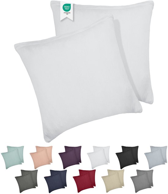 Beddinghouse Basic Kussenslopen Sand (set van 2) | Swiss Sense