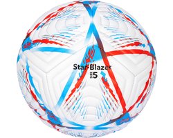 Avento Voetbal - Star-Blazer - Blauw/Rood - Maat 5 - ⌀ ca. 22 cm