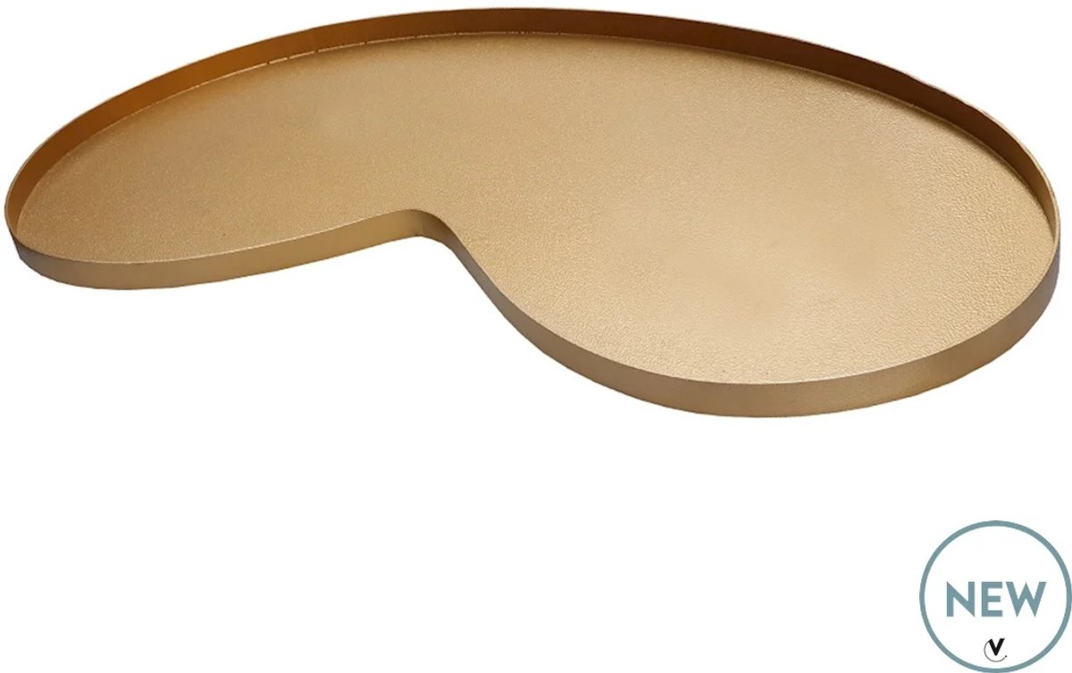 Dienblad Villeta | Medium | Gold - Goud | L67,5 x B36 x H2 cm