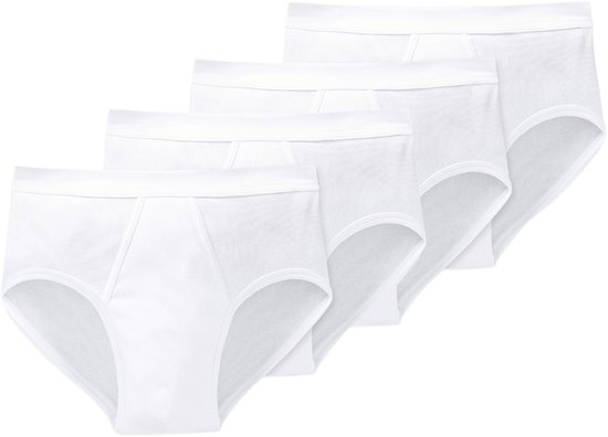 Lot de 4 slips de sport Schiesser Cotton Essentials double côte