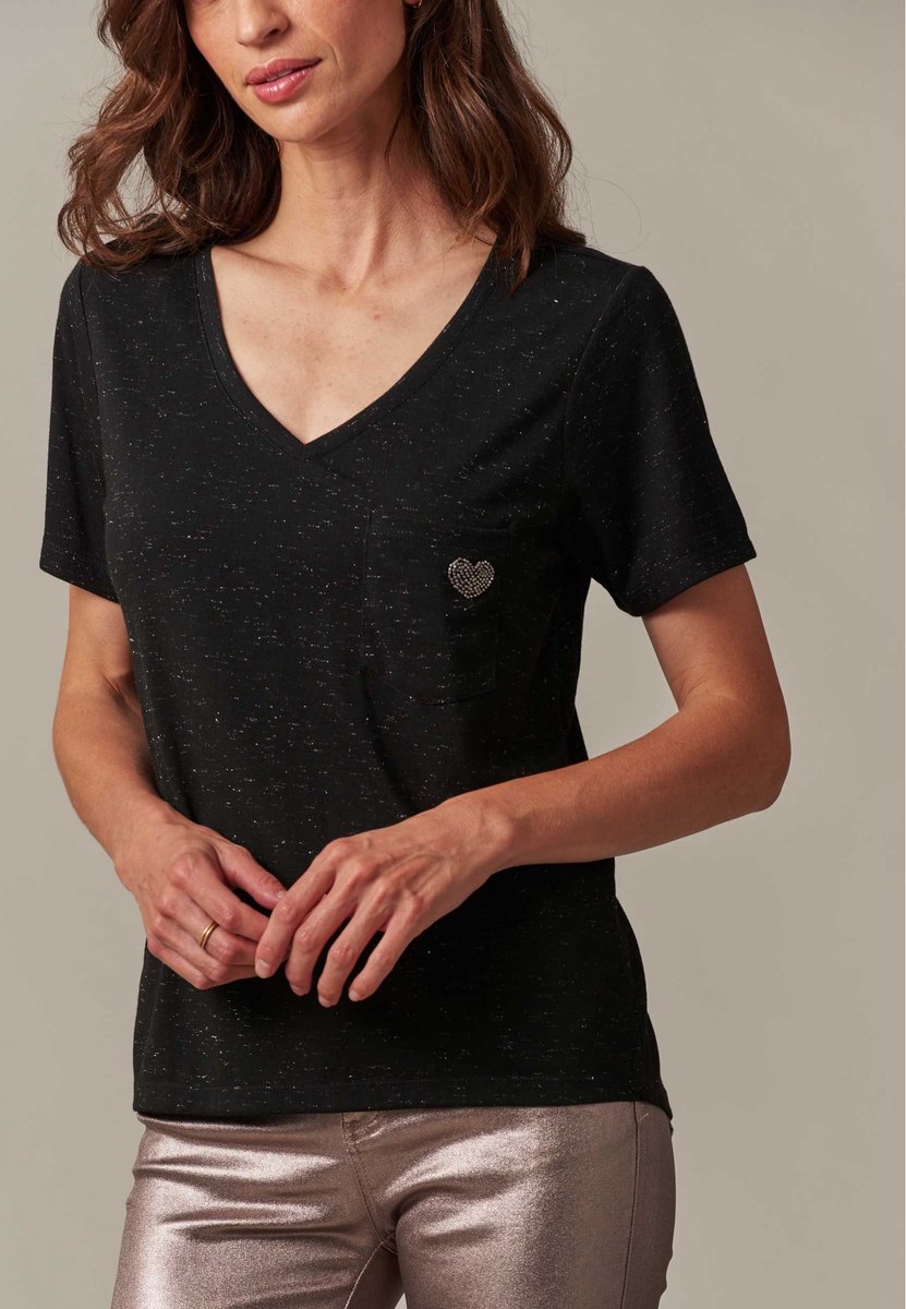 Deeluxe Kellie T-shirt Met Korte Mouwen Zwart 2XL Vrouw