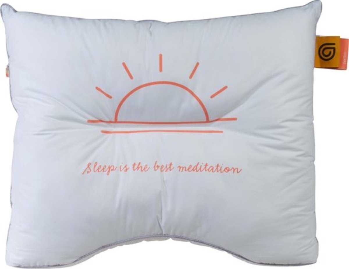 Gilder® ZEN kussen Extra Firm | vulling 50% vezelbolletjes, 50% latex staafjes (Fusionfiber) | vulgewicht 1530 gr. | anti-allergisch | 60x60 cm