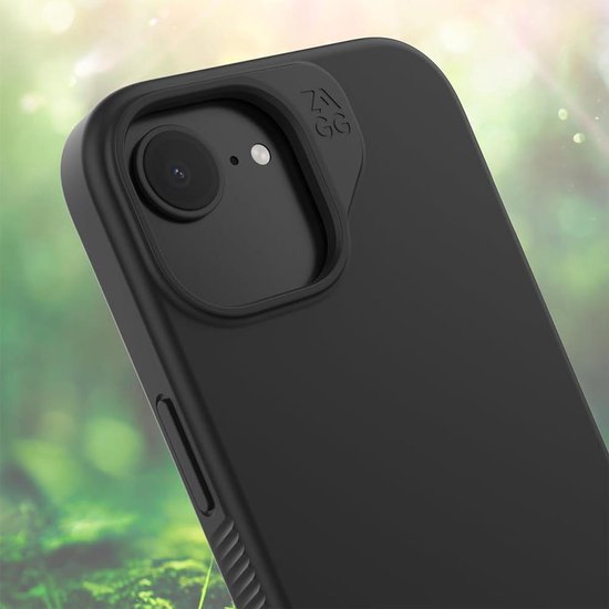 Coque de Luxe ZAGG Snap pour Apple iPhone 16e/15/14/13 - Coque arrière en graphène compatible MagSafe - Protection antichute 3M - Matériau recyclé - Zwart