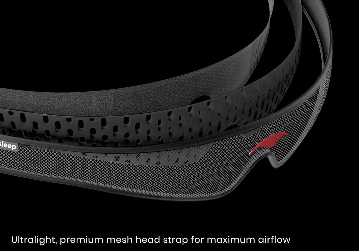 Manta Sleep Mask PRO - 100% verduisterend slaapmasker voor zijslapers - Carbon Black Limited Edition - ademend en comfortabel voor slapen/reizen/dutjes/ploegendienst. Ventilerend & ultrazacht. — afbeelding 13