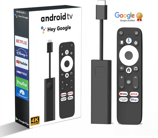 Dcolor GD1 Chromecast - 4K Ondersteuning - Google Gecertificeerd - Google Assistant