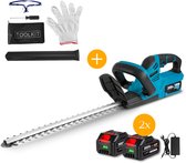 Instava Accu Heggenschaar Incl. 2x Accu (4.0Ah) - Geschikt Voor Makita 18v Accu - 51cm - Incl. Accessoires