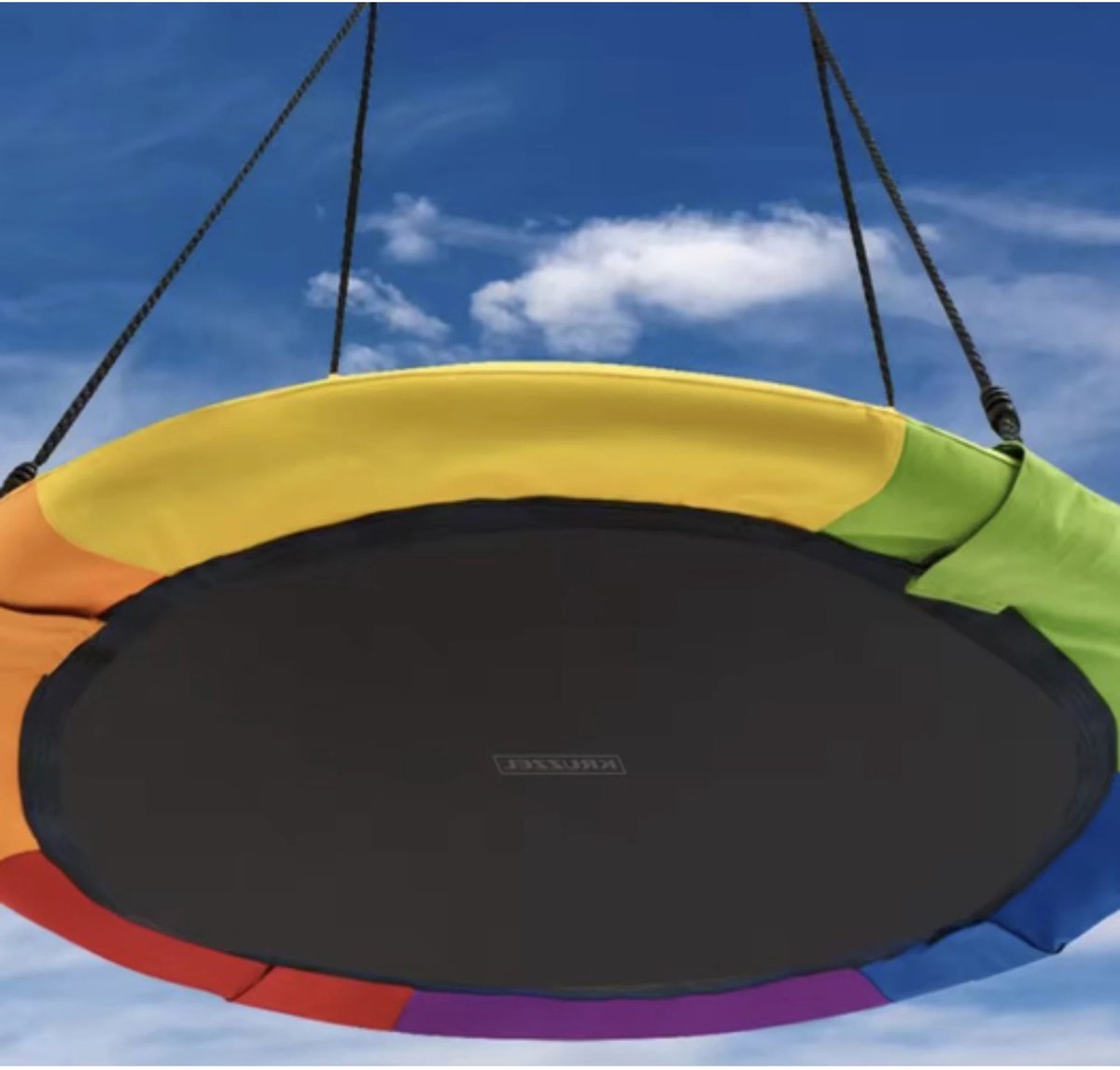 Kruzzel Ooievaarsnest schommel - 100 cm - multicolor - max 150 kilo - kinderschommels — afbeelding 9