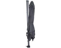 Hawaii parasol - 300x300 cm - carbon black - donker grijs – foto 4