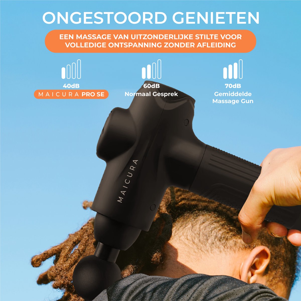 Maicura PRO SE Massage Gun met 10 koppen en 5 uur batterij thumbnail 5