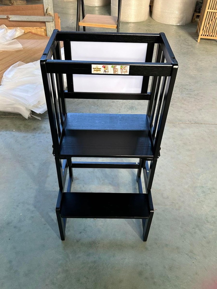 Image of 3-in-1 leertoren voor kinderen - Multifunctionele, inklapbare houten leertoren voor keuken, tafel en badkamer - Vanaf 18 maanden