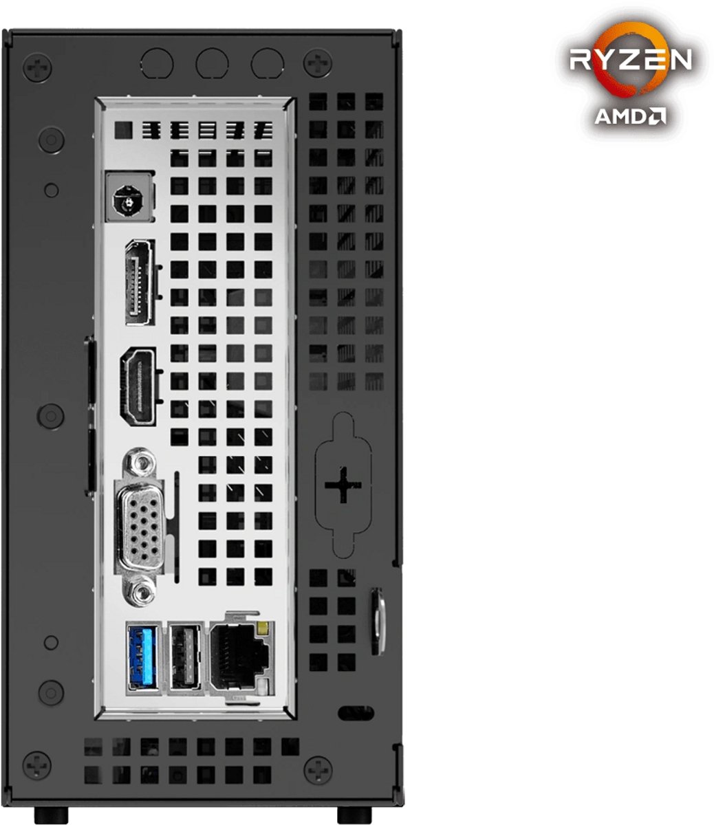 BitBull Ryzen 7 Mini PC / Budget Game PC - 32GB RAM|1TB SSD|WIFI 6E|Bluetooth 5.3|AMD R7 5700G|Ondersteuning voor 3 Schermen|Windows 11 PRO thumbnail 3