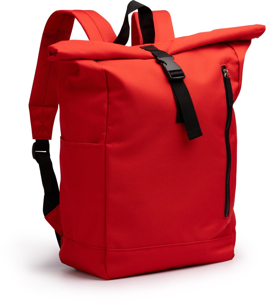 Rolltop Rugzak van RPET-polyester 20 Liter DRONTE 1254 / Rood
