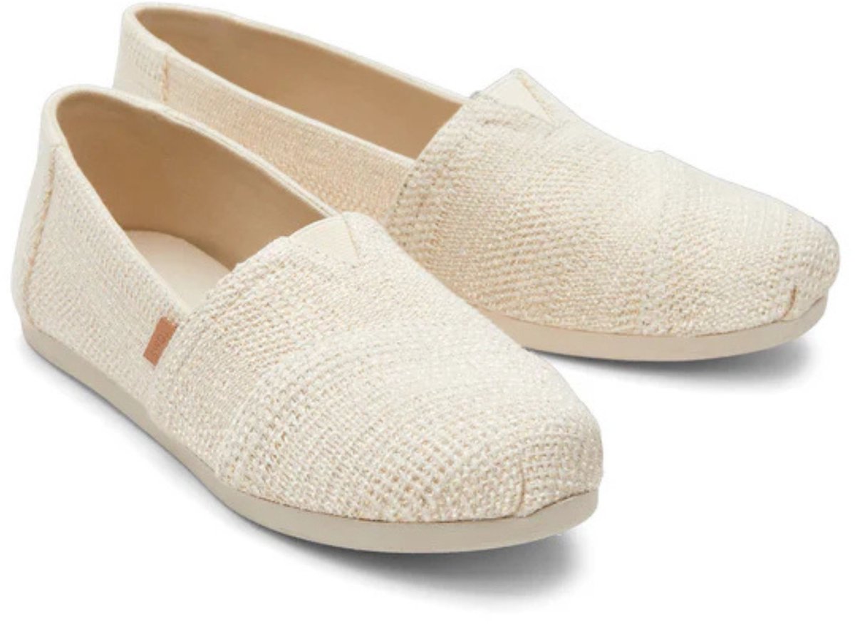 TOMS Shoes - ALPARGATA CLASSIC - Instappers - Kleur: Wit/beige - Maat: 40