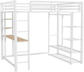 FAYICIC Hoogslaper met ladder, eenpersoonsbed kinderbed
